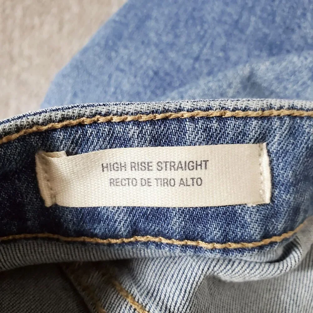 Universal Thread Jeans Womens Size 4/27 High Rise Straight Leg Stretch 2022